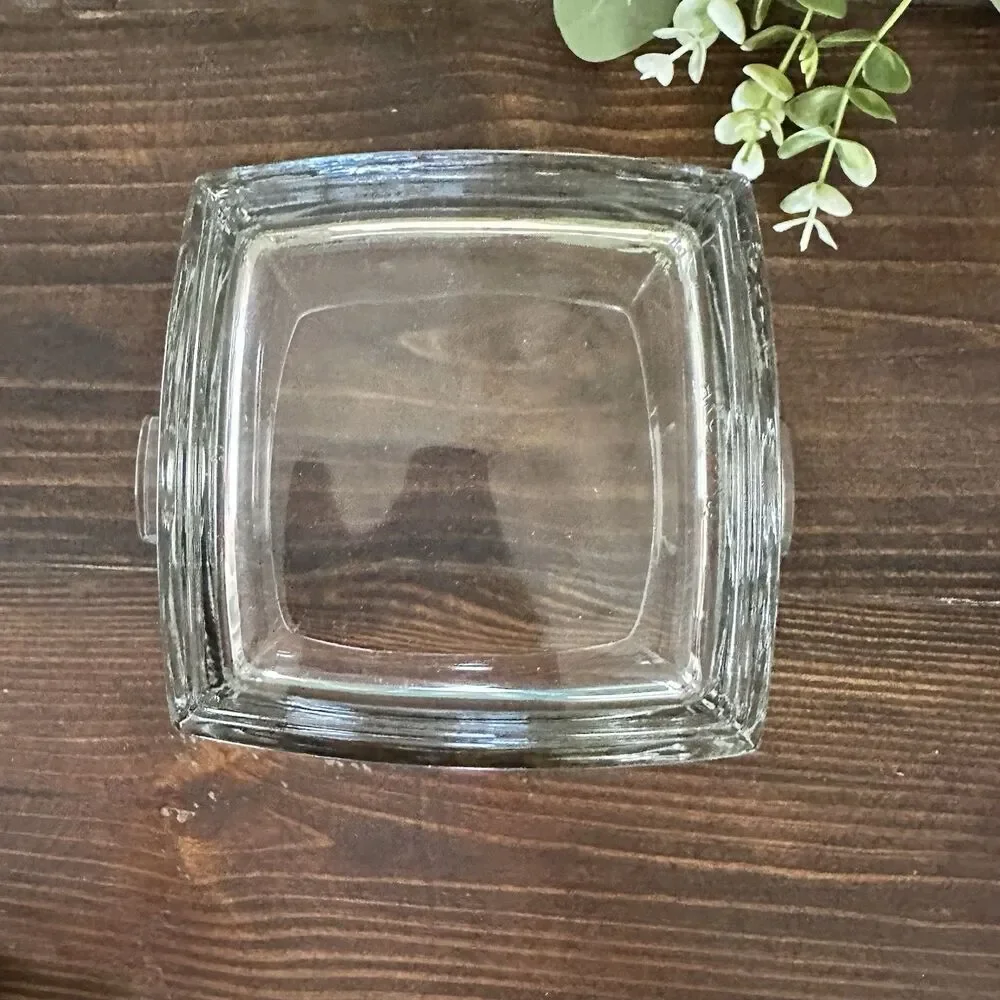 Lead Crystal Square Ice Wine Bucket Double Ear Handles Barware